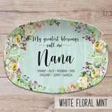 Gift for Grandma, Mother's Day Personalized Platter