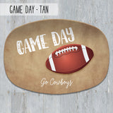 Game Day Football, Tailgate, Superbowl Party Personalized Platter