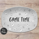 Bunco Night, Dice Game Night Custom Personalized Platter, Let's Roll, Serving Tray, Bunko Game