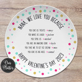 Custom "We Love You Because"