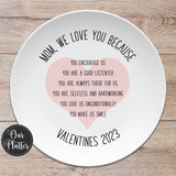 Custom Text "Love You Because"