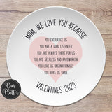 Custom Text "Love You Because"