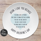 Custom Text "Love You Because"
