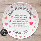Custom "We Love You Because"