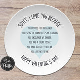 Custom Text "Love You Because"
