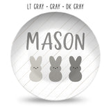 Easter Bunny Personalized Plates