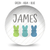 Easter Bunny Personalized Plates