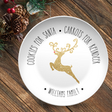 Cookies for Santa Personalized Plate