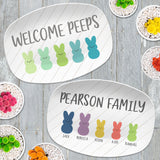 Family Bunny Personalized Platters