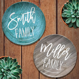 Farmhouse Wood | Personalized Plate