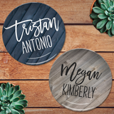 Farmhouse Wood | Personalized Plate