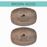 Brown Wood Grilling Plate