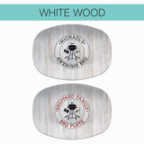 White Wood Grilling Plate