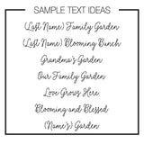 Birth Flower Family Personalized Platter