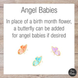 Birth Month Flower Family Personalized Platter ~ Grandma's Garden