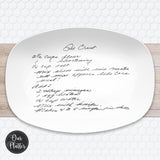 Handwritten Recipe Platter | Transfer from Photo