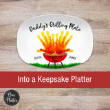 Handprint Custom BBQ Grilling Plate