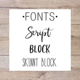 Black and White Dots Personalized Custom Platter | Pattern Designs | custom family name platter