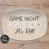 Bunco Game Night Dice Personalized Platter