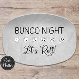 Bunco Game Night Dice Personalized Platter