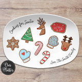 Cookies for Santa Personalized Plate | Keepsake Family Tradition | Cookies and Milk for Santa