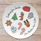 Christmas Personalized Plate | Made with Grandma | Cookies for Santa | Keepsake Family Tradition | Merry Christmas Hostess Gift