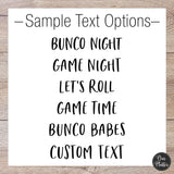 Bunco Game Night Dice Personalized Platter