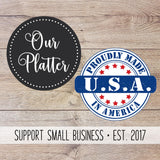 Grilling Personalized Plate, Daddy's BBQ Plate for Father's Day from Kids, Custom Grill Gift for Him for Birthday, Grill Master Dad