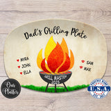 BBQ Grilling Plate - Flames Design