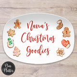 Personalized Christmas Cookie Platter | Custom Made with Love Tray | Grandma Baking Gift | Holiday Kitchen Decor | Christmas Gift Idea