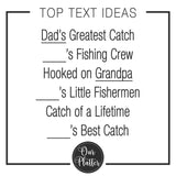 Personalized Greatest Catch Platter | Custom Colorful Fish Design | Grandkids Names | Father’s Day Gift, Grandpa Gift