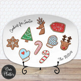 Christmas Personalized Plate | Made with Grandma | Cookies for Santa | Keepsake Family Tradition | Merry Christmas Hostess Gift
