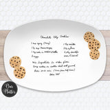 Handwritten Recipe Platter from Photo | Cookie Design | Custom Family Keepsake Plate | Personalized Mother’s Day Gift for Mom or Grandma
