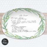 Handwritten Recipe Plate from Photo | Keepsake Personalized Gift Platter | Mother's Day for daughter, mom, grandma