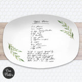 Handwritten Recipe Plate from Photo | Keepsake Personalized Gift Platter | Mother's Day for daughter, mom, grandma