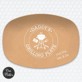 Custom Grilling Plate, Daddy Grill Platter, Personalized BBQ Serving Tray, Fathers Day Gift from Kids, Birthday, Outdoor, Christmas for Dad