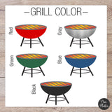Personalized 1st Father’s Day Handprint BBQ Platter, First Father’s Day Gift from Baby, Custom Grilling Gift for Dad