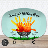Handprint Custom BBQ Grilling Plate