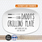 Personalized Grilling BBQ Plate, Fathers Day Gift for BBQ Lover