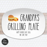 Personalized Grilling BBQ Plate, Fathers Day Gift for BBQ Lover