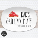 Personalized Grilling BBQ Plate, Fathers Day Gift for BBQ Lover
