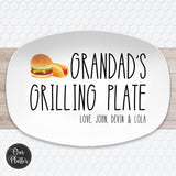 Personalized Grilling BBQ Plate, Fathers Day Gift for BBQ Lover