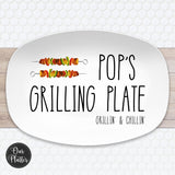 Personalized Grilling BBQ Plate, Fathers Day Gift for BBQ Lover