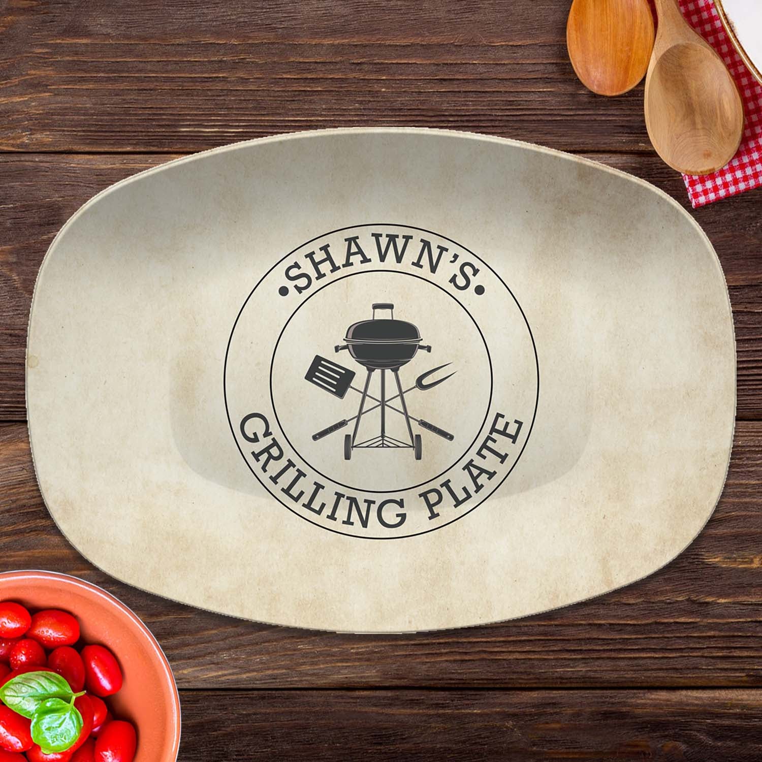Grilling Gifts for Men, Personalized Grilling Plate, BBQ Gifts