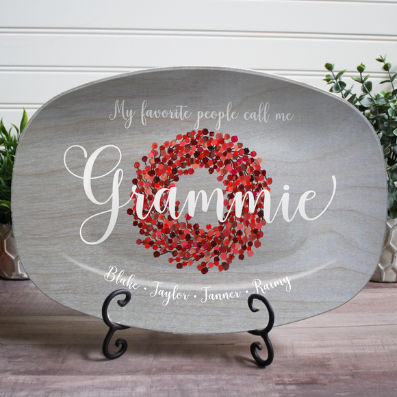 Red Berry Design / My Greatest Blessings / My Favorite People / Personalized Platter