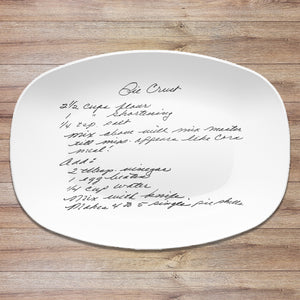 Handwritten Recipe Platter
