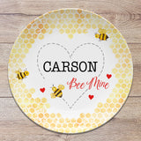 Bee Mine Valentine Personalized Plate
