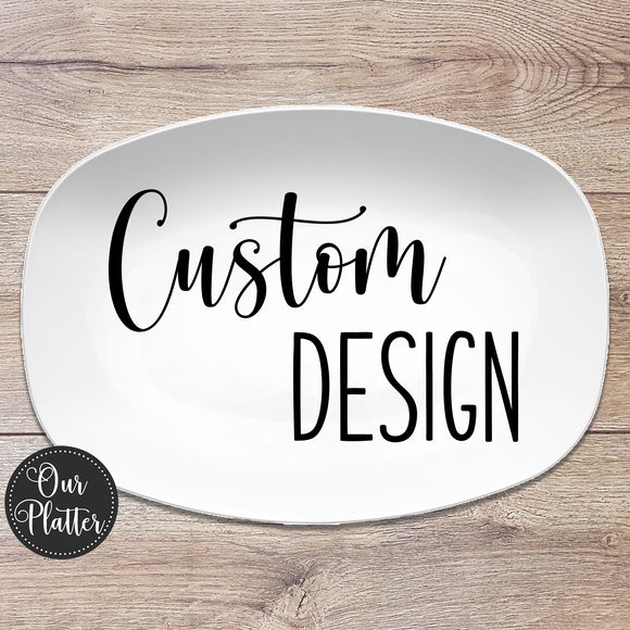 custom design personalized platter