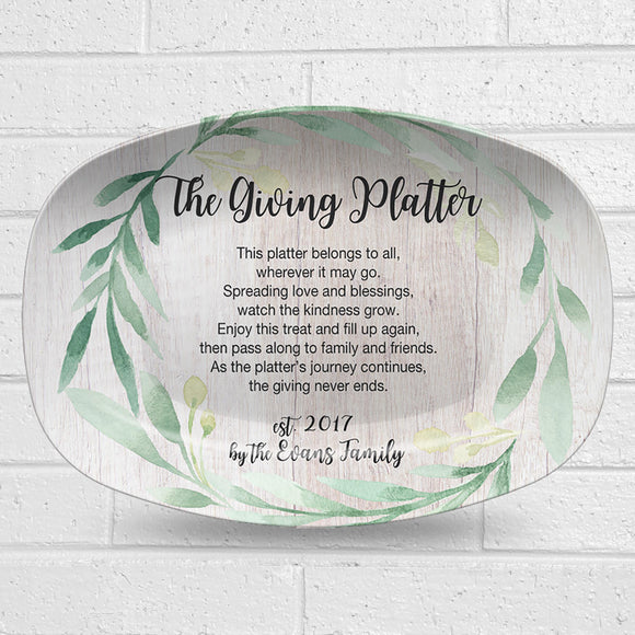 Giving Platter – Greenery Design