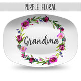 Mother's Day Custom Personalized Platter | Gift for Mom or Grandma